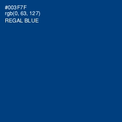 #003F7F - Regal Blue Color Image